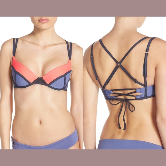 NEW Maaji‎ Colorblock Underwire Bikini Top [SZ Small ] - Picture 1 of 6